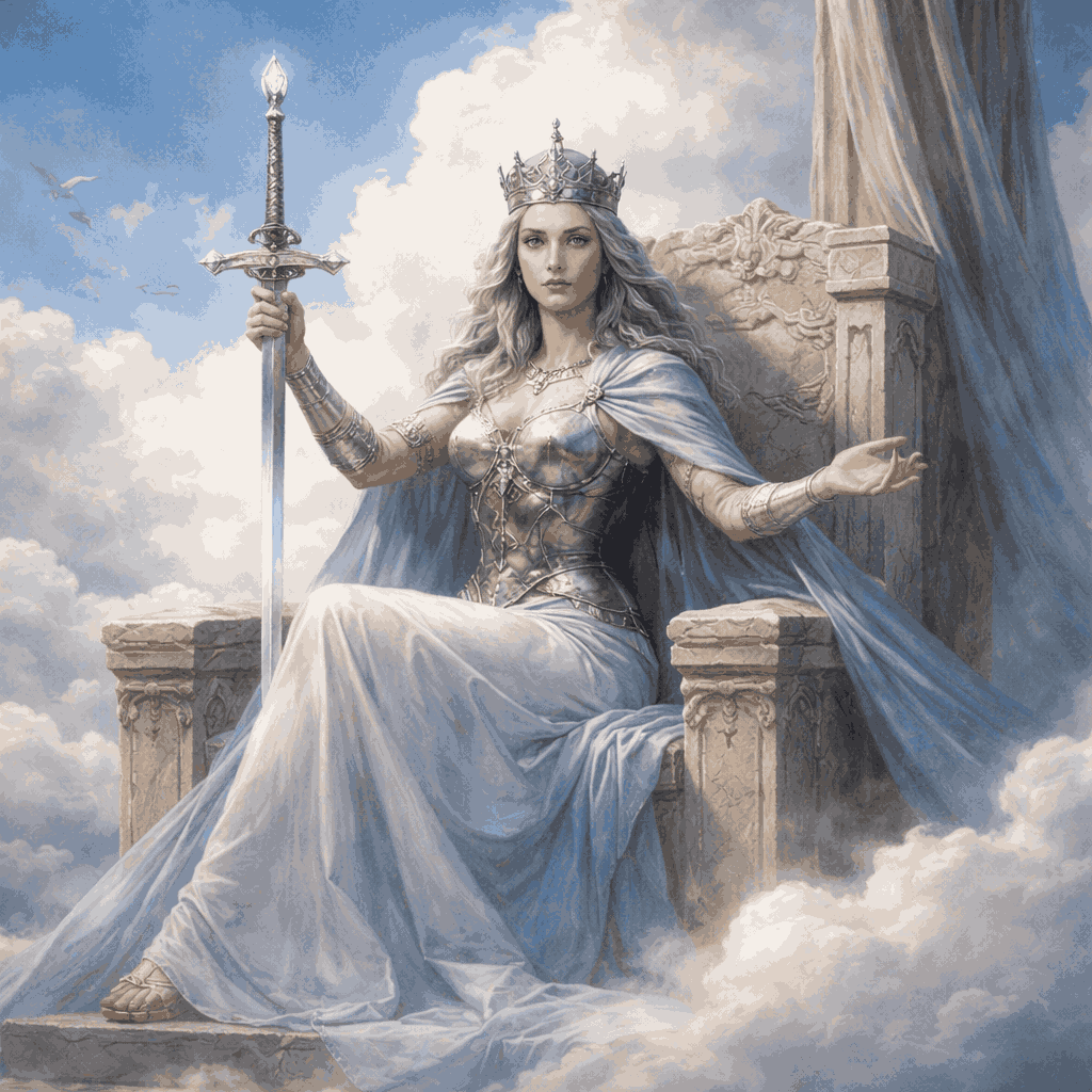Queen of Swords Tarot Meaning, Symbolism & Life Guidance