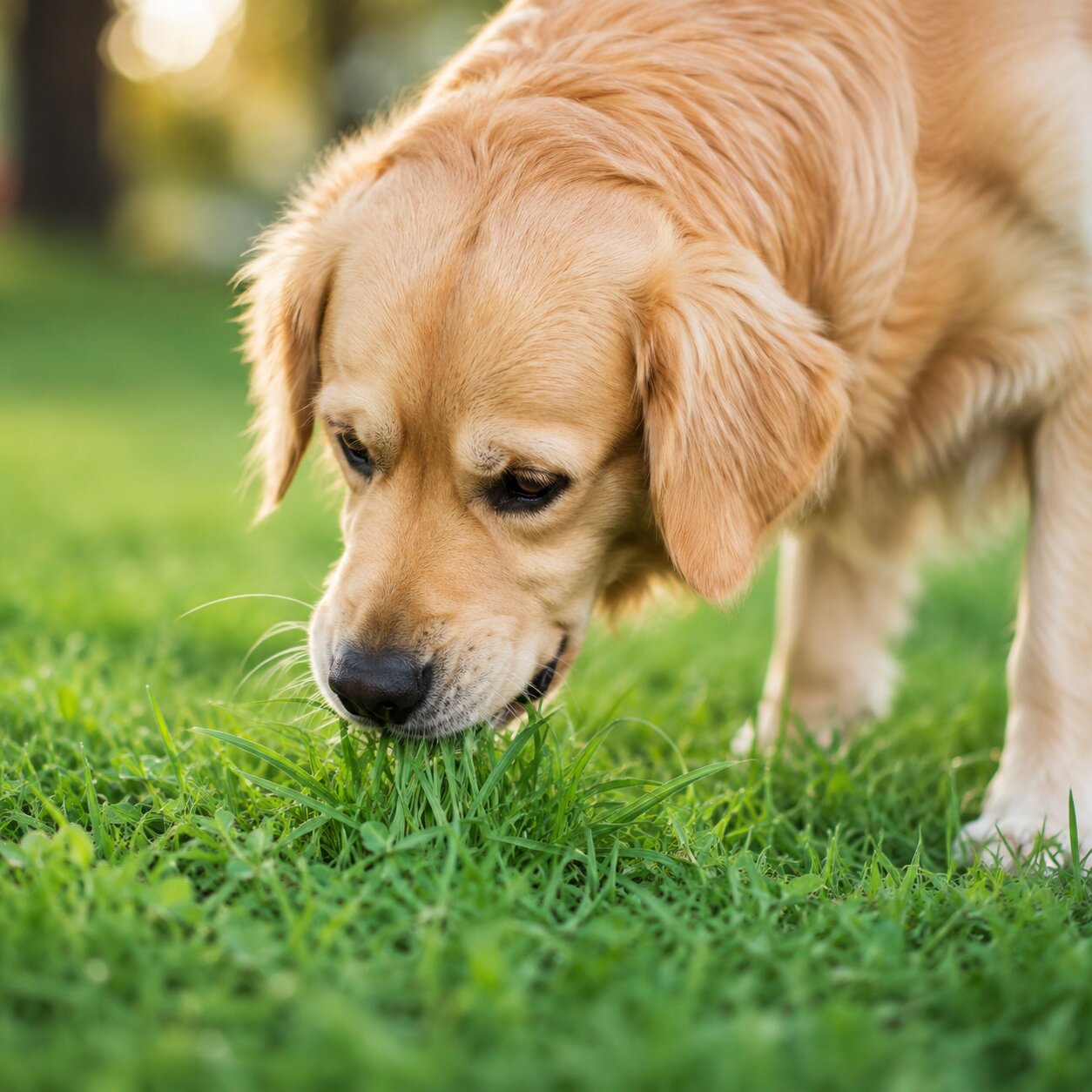 why is my dog eating grass